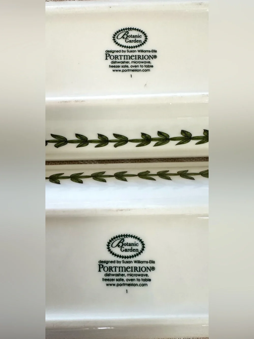 Portmeirion Botanic Garden Speedwell Corn on the Cob Dishes Set of 2